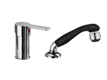 MOCCA 60056 - Single-lever hairdresser with pull-out shower by Rubinetterie Frattini - view 2